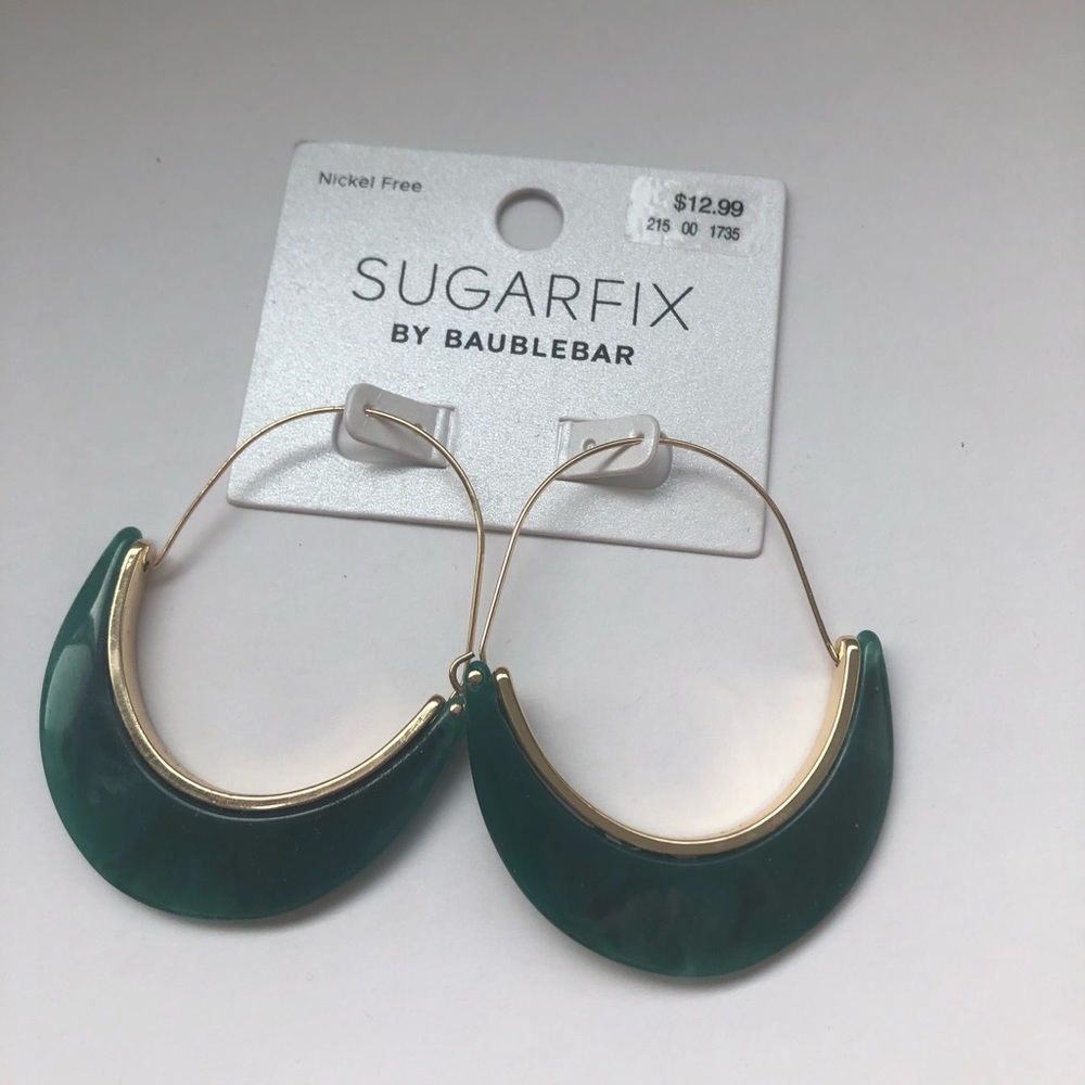 NWT Sugarfix by Baublebar green earrings